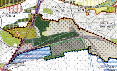 Vymezení plochy připomínky - Vymezení územní rezervy 630/901/1005 City – logistický terminál Praha-Malešice - územní rezerva Vymezení plochy připomínky - Vymezení územní rezervy 630/901/1005 City – logistický terminál Praha-Malešice - územní rezerva