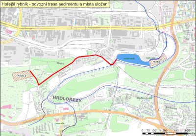 Odbahnění Hořejšího rybníka Odbahnění Hořejšího rybníka