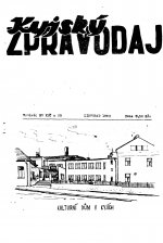 Titulní strana Kyjského zpravodaje 11/1963 