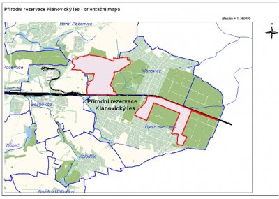 Vyhlen prodn rezervace Klnovick les