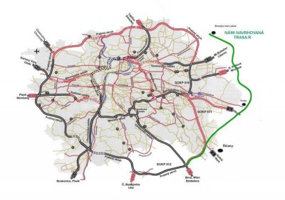 Alternativní trasa Pražského okruhu - OS Zdravé životní prostředí, Běchovice Alternativní trasa Pražského okruhu - OS Zdravé životní prostředí, Běchovice