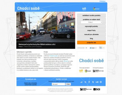 Chodci sobě – novinka pro zlepšení stavu chodníků Chodci sobě – novinka pro zlepšení stavu chodníků