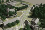 Starším návrh řešení křížovatky u kostela sv. Bartoloměje v Kyjích Starším návrh řešení křížovatky u kostela sv. Bartoloměje v Kyjích