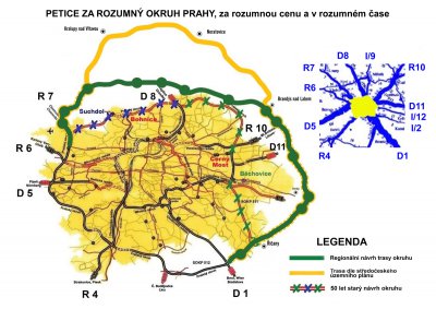 Petice za rozumný okruh Prahy Petice za rozumný okruh Prahy