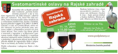 Svatomartinsk trhy na Rajsk zahrad 11.11.